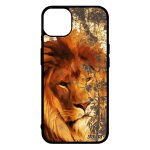 Coque silicone pour iphone 14 + plus lion cover animal antichoc telephone design felin animaux housse ...
