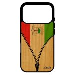 Coque silicone pour iphone 17 pro bois drapeau guinee equatoriale guineen basket foot bumper housse gel ...
