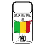 Coque silicone pour iphone 17 pro max j'peux pas j'vais au mali noir can coupe du monde tpu rigide football ...