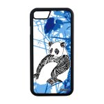 Coque silicone pour iphone 7 panda housse ours animal fleur mobile paix de iphone 7