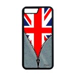 Coque silicone iphone 8 plus drapeau union jack angleterre anglais design iphone 8 plus
