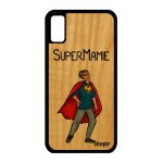 Coque silicone pour iphone x bois super mamie drole bande dessin�e rouge comics humoristique humour mamy ...