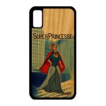 Coque silicone iphone x en bois super princesse fille bande dessin�e comics drole comique telephone texte ...