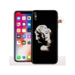 Coque en silicone iphone x marylin grunge, coque t�lephone collection chanteuse