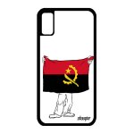 Coque silicone iphone xs drapeau angola angolais dessin housse metal coupe d'afrique etui football coupe ...