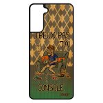 Coque silicone j'peux pas j'ai console galaxy s21 bois play geek unique etui humour jeux video je bleu ...