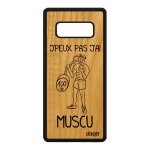 Coque silicone j'peux pas j'ai muscu pour samsung galaxy note 8 bois smartphone Coque silicone j'peux pas j'ai muscu pour samsung galaxy note 8 bois smartphone