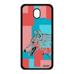 Coque silicone j7 2017 pro loup cube dessin housse rose telephone samsung galaxy j7 2017 galaxy j7 pro ...