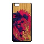 Coque silicone lion huawei p8 lite 2015 en bois street art pochoir felin fauve animaux ale - l04 roi ...