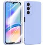 Coque en silicone liquide ultra fine pour samsung galaxy a05s 4g (6, 7 ) avec verre tremp - protection ...