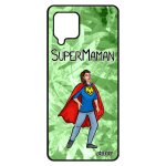 Coque silicone super maman pour a42 vert etui bd personnalis� humour drole texte cadeau fete des meres ...