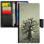 Coque silicone pour mate 20 cuir portefeuille peinture arbre housse naturel zen art motif noir personnalis� ...