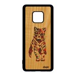 Coque silicone mate 20 pro bois chat tigr� case petit tpu mignon rouge de huawei mate 20 pro