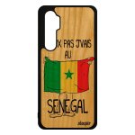 Coque silicone mi note 10 lite bois j'peux pas j'vais au senegal coupe d'afrique basket coupe du monde ...