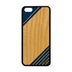 Coque silicone moderne pour iphone 5c en bois motif antichoc design noir effet triangle tpu geometrie ...