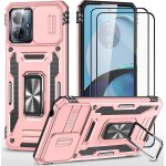 Coque silicone motorola moto g14 or rosé + 2 verres trempés ¿ cache objectif coulissant, anneau - support ... Coque silicone motorola moto g14 or rosé + 2 verres trempés ¿ cache objectif coulissant, anneau - support ...