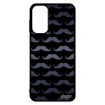 Coque silicone moustache telephone galaxy m13 peinture homme noir etui gris pipe design imprime vintage ...