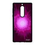 Coque silicone nokia 5 explosion fond rigide portable original galaxie telephone tendance souple rose ...