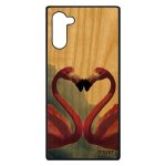 Coque silicone note 10 bois flamand rose telephone animaux ciel souple amour etui portable love personnalis� ...