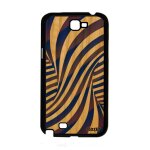 Coque silicone note 2 bois illusion d'optique effet bicolore magie mobile tourbillon portable bleu gel ...