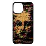 Coque silicone portrait femme iphone 12 / 12 pro en bois naturel et de protection art housse artistique ...