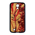 Coque silicone de protection samsung galaxy s4 bois fleurs original case florale effet jolie plante exotique ...