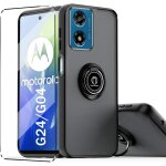 Coque silicone renforcée antichoc + 1x verre trempé pour motorola moto g24 / g04 - bords surélevés, antidérapa ... Coque silicone renforcée antichoc + 1x verre trempé pour motorola moto g24 / g04 - bords surélevés, antidérapa ...