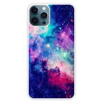 Coque silicone renforc�e - compatible apple iphone 12 - design galaxie bleue