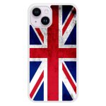 Coque silicone renforc�e - compatible apple iphone 14 - design drapeau angleterre