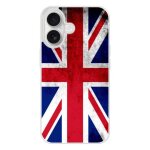 Coque silicone renforc�e - compatible apple iphone 16 - design drapeau angleterre
