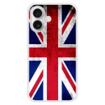 Coque silicone renforc�e - compatible apple iphone 16 - design drapeau angleterre