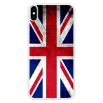 Coque silicone renforc�e - compatible apple iphone xs - design drapeau angleterre