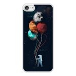 Coque silicone renforc�e - compatible apple ipod touch - design cosmonaute aux ballons