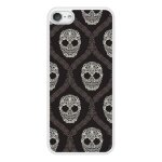 Coque silicone renforc�e - compatible apple ipod touch - design floral skull