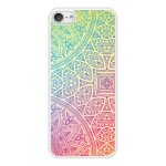 Coque silicone renforcée - compatible apple ipod touch - design mandala pastel Coque silicone renforcée - compatible apple ipod touch - design mandala pastel