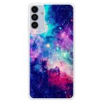 Coque silicone renforc�e - compatible samsung galaxy a13 - design galaxie bleue