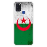 Coque silicone renforc�e - compatible samsung galaxy a21s - design drapeau algerie