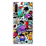 Coque silicone renforc�e - compatible samsung galaxy note - design graffiti 2