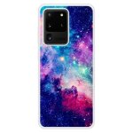 Coque silicone renforc�e - compatible samsung galaxy s20 - design galaxie bleue