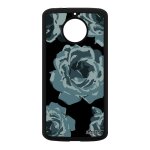 Coque silicone rose fleur moto e4 plus portable romantique 4g gris love motorola moto e4 plus
