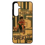 Coque silicone pour s24 fe en bois j'peux pas j'ai basket gris bande dessin�e drole nba tpu panier noir ...