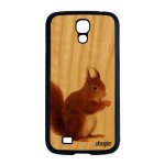 Coque silicone pour s4 en bois ecureuil cover marron animaux animal de protection personnalis portable ...