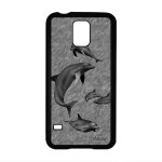 Coque silicone s5 dauphin ocean design smartphone gel fonds marins case gris effet dessin marsouin portable ...