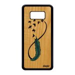 Coque silicone s8 en bois infini housse eternel telephone univers samsung galaxy s8