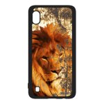 Coque silicone pour samsung a10 lion unique etui design fauve orange felin nature housse lionne savane ...