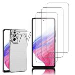 Coque silicone pour samsung galaxy a53 5g 6. 5 gel ultraslim et ajustement parfait - transparent + 3 ... Coque silicone pour samsung galaxy a53 5g 6. 5 gel ultraslim et ajustement parfait - transparent + 3 ...