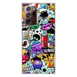 Coque en silicone - compatible samsung galaxy note 20 ultra - design graffiti 2