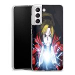 Coque silicone compatible samsung galaxy s21 fe edward full metal alchemist manga silicone