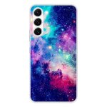 Coque en silicone - compatible samsung galaxy s23 - design galaxie bleue