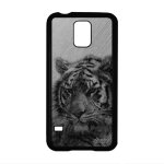 Coque en silicone pour samsung galaxy s5 tigre alu telephone 4g gris fauve portable dessin animaux de ...